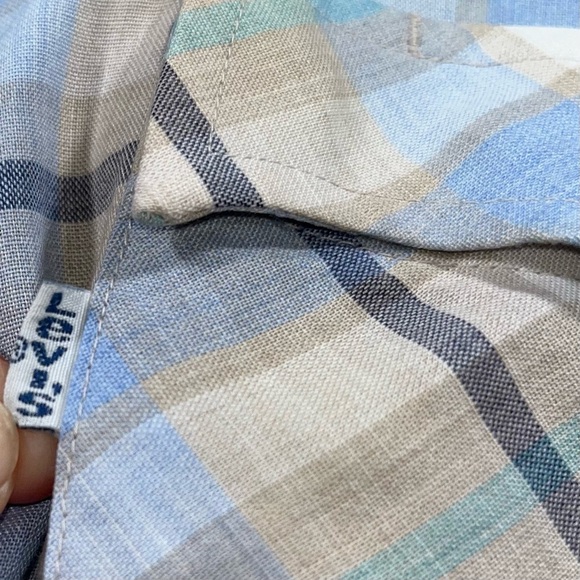Vintage White Tab Levi’s Plaid Pearl Snap Shirt - Picture 4 of 9